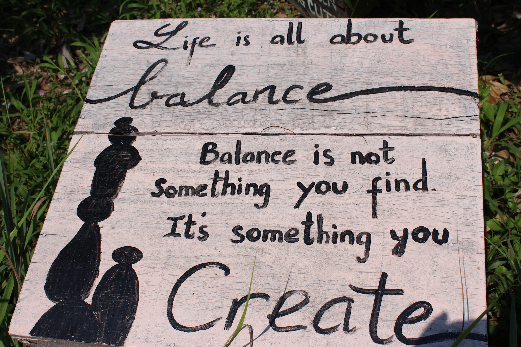 life is all about balance